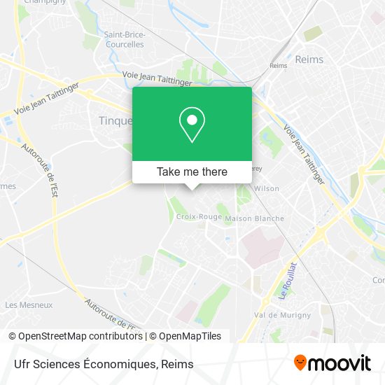 Ufr Sciences Économiques map