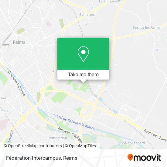 Fédération Intercampus map