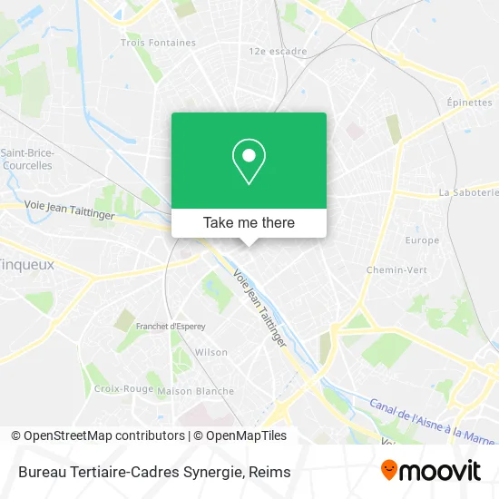 Bureau Tertiaire-Cadres Synergie map