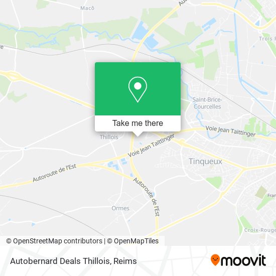 Autobernard Deals Thillois map