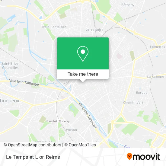 Le Temps et L or map
