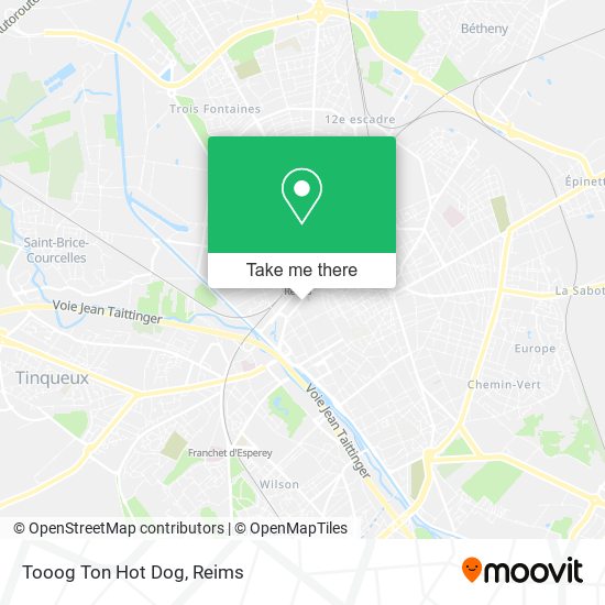 Tooog Ton Hot Dog map