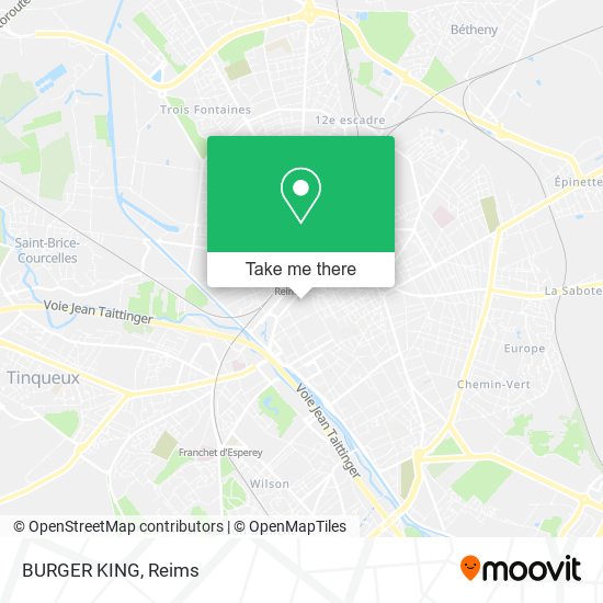 BURGER KING map