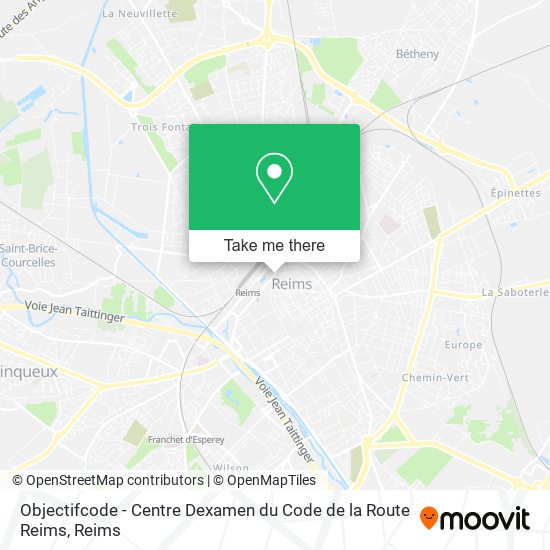Objectifcode - Centre Dexamen du Code de la Route Reims map
