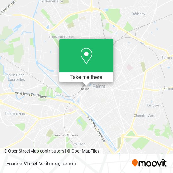 France Vtc et Voiturier map