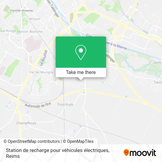 Station de recharge pour véhicules électriques map
