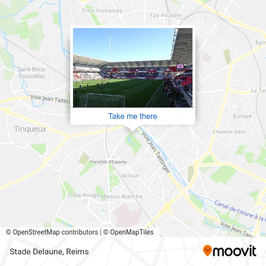 Stade Delaune map