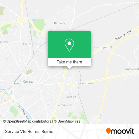Service Vtc Reims map