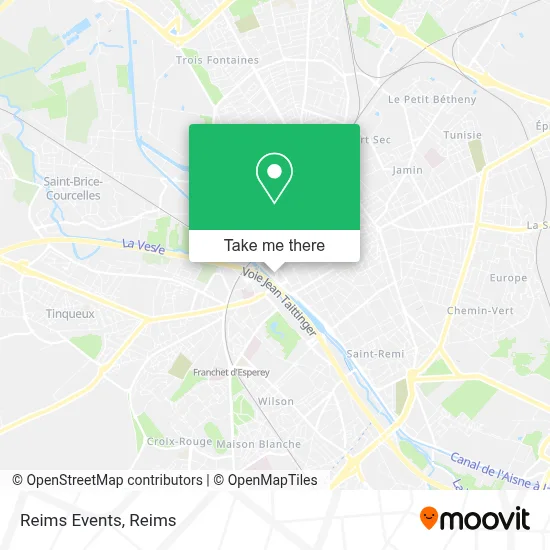 Reims Events map