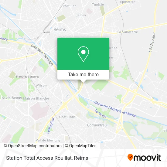Station Total Access Rouillat map