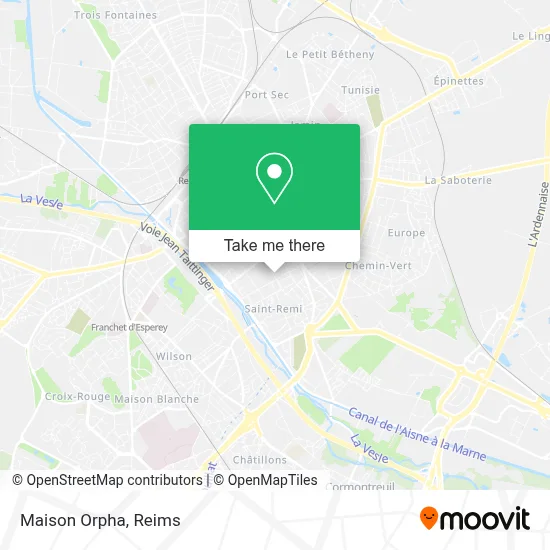 Maison Orpha map