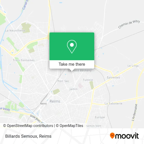 Billards Semoux map