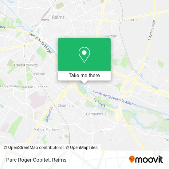 Parc Roger Copitet map
