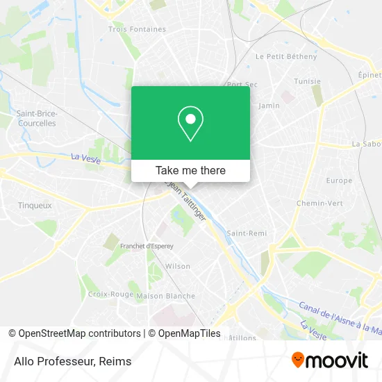 Allo Professeur map