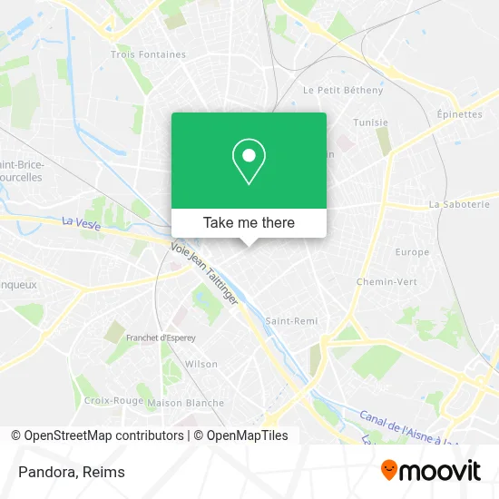 Pandora map