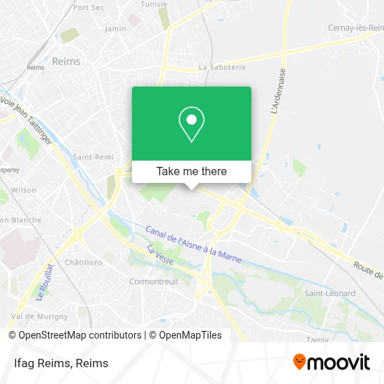 Ifag Reims map