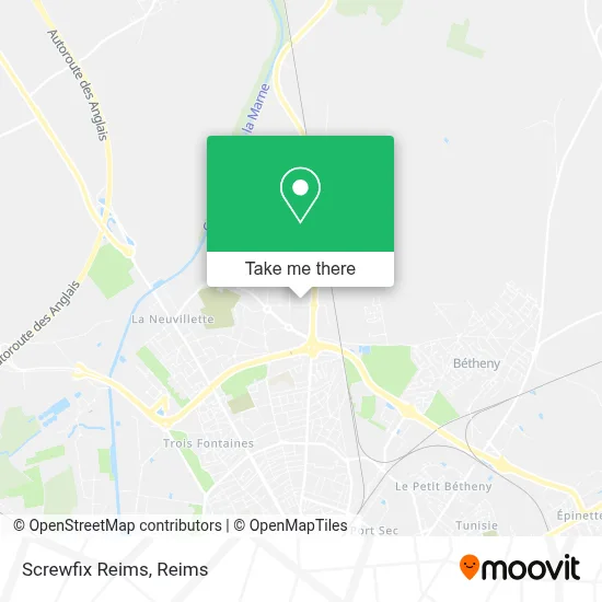Screwfix Reims map
