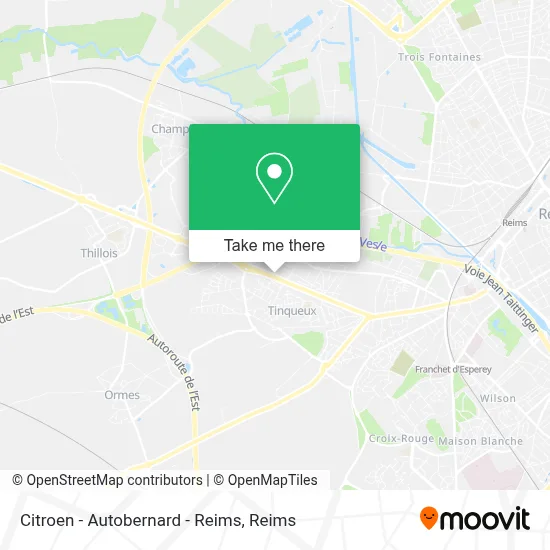 Citroen - Autobernard - Reims map