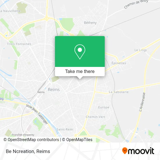 Be Ncreation map