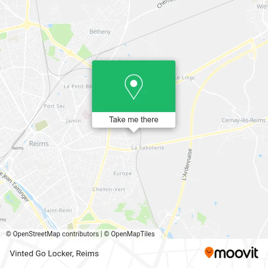 Vinted Go Locker map