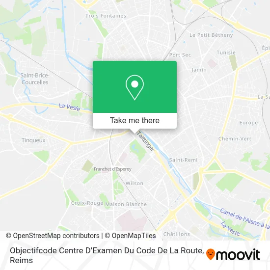 Objectifcode Centre D'Examen Du Code De La Route map