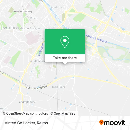 Vinted Go Locker map