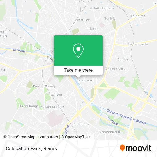 Colocation Paris map
