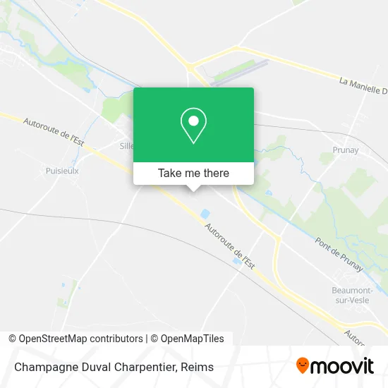 Champagne Duval Charpentier map