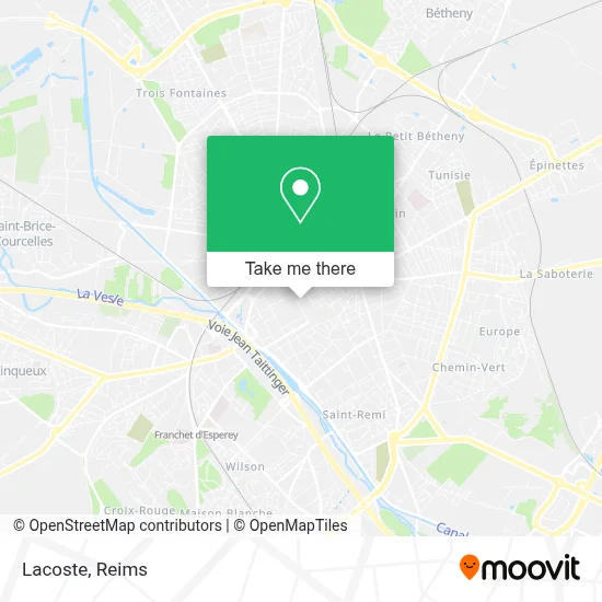 Lacoste map