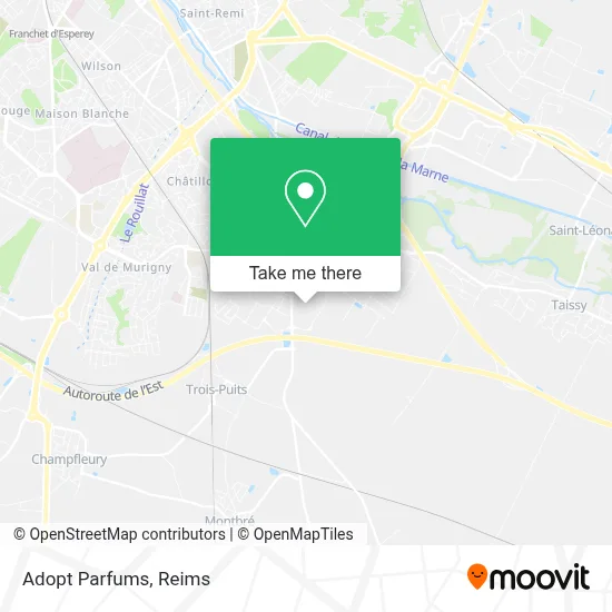 Adopt Parfums map