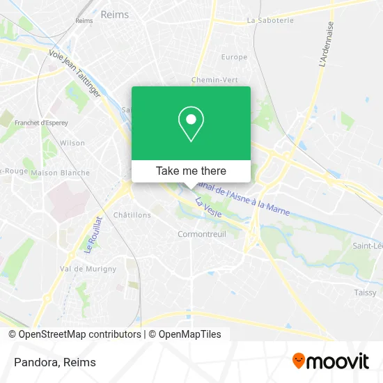 Pandora map