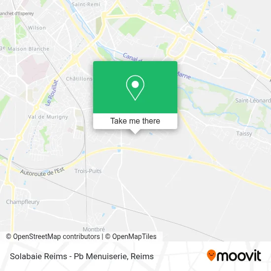 Solabaie Reims - Pb Menuiserie map