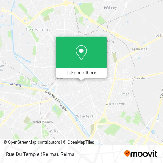 Rue Du Temple (Reims) map