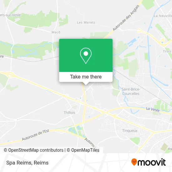 Spa Reims map