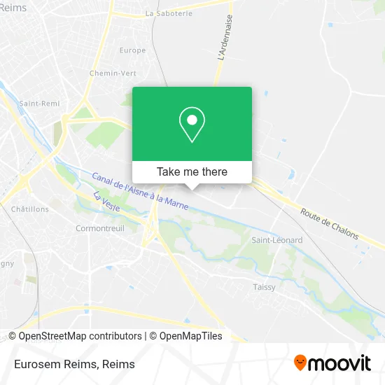 Eurosem Reims map