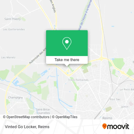 Vinted Go Locker map