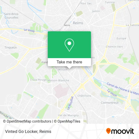 Vinted Go Locker map