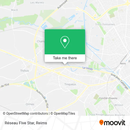 Réseau Five Star map