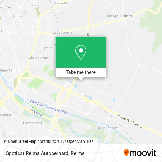 Spoticar Reims Autobernard map