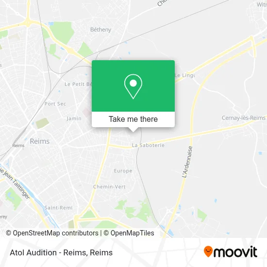 Atol Audition - Reims map