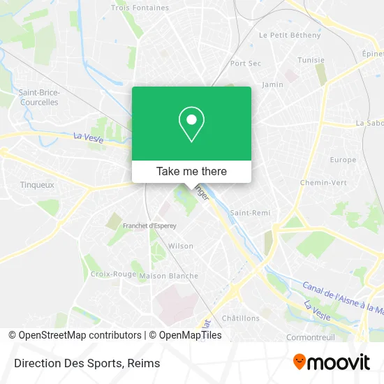 Direction Des Sports map