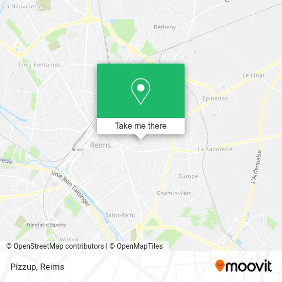 Pizzup map