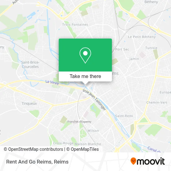 Rent And Go Reims map