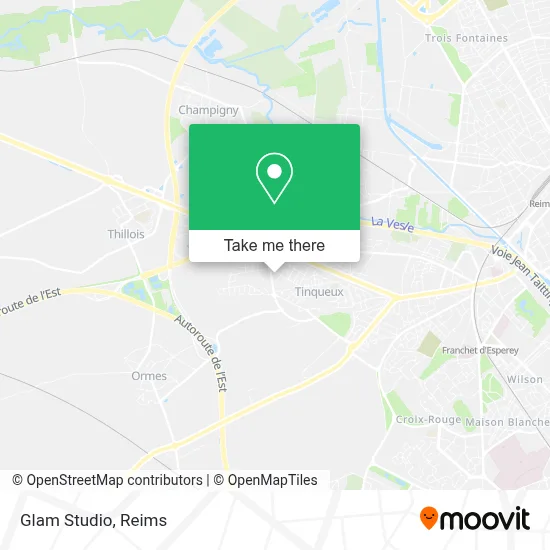 Glam Studio map