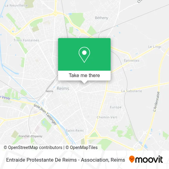 Entraide Protestante De Reims - Association map