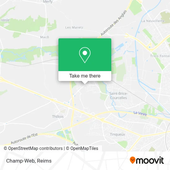 Champ-Web map