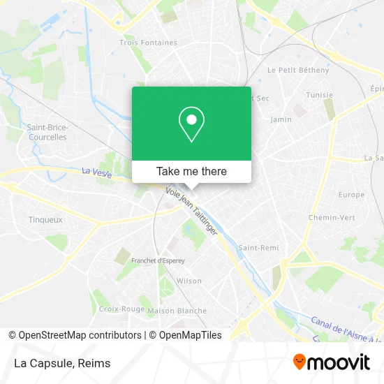 La Capsule map