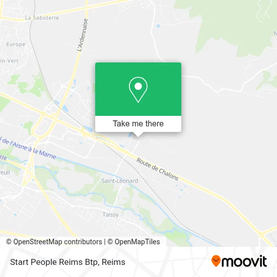 Start People Reims Btp map