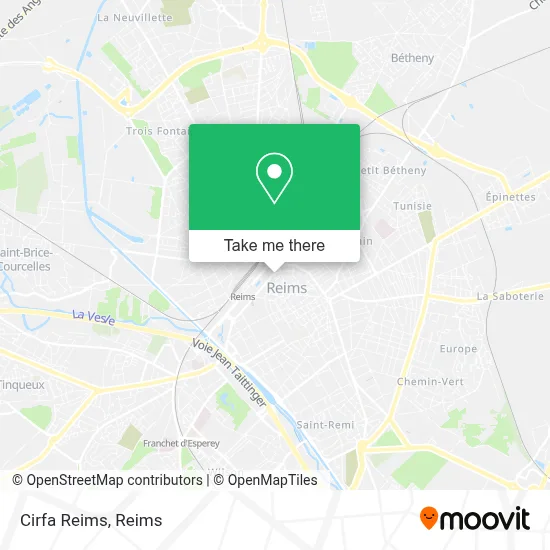 Cirfa Reims map