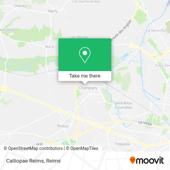 Calliopae Reims map